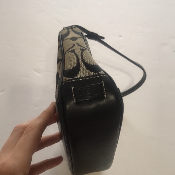 Vintage Y2k Coach Demi Mini Bag Baguette Small Purse 90‘s 2000‘s Black Gray Cute - Picture 13 of 16